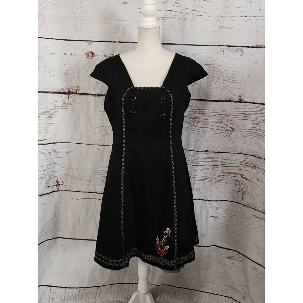 Living Dead Souls Pin Up Sailor Dress Size XL